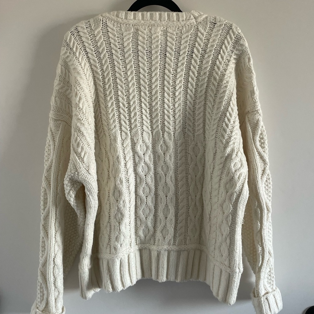 Lucky Brand Ivory Cable Knit Sweater - Picture 2 of 4